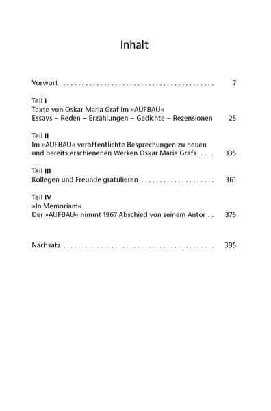 Produktbild: Texte f&uuml;r den New Yorker AUFBAU