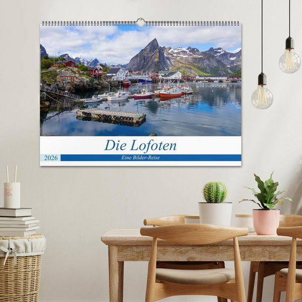 Produktbild: Die Lofoten - Eine Bilder-Reise (Wandkalender 2026 DIN A2 quer), CALVENDO Monatskalender
