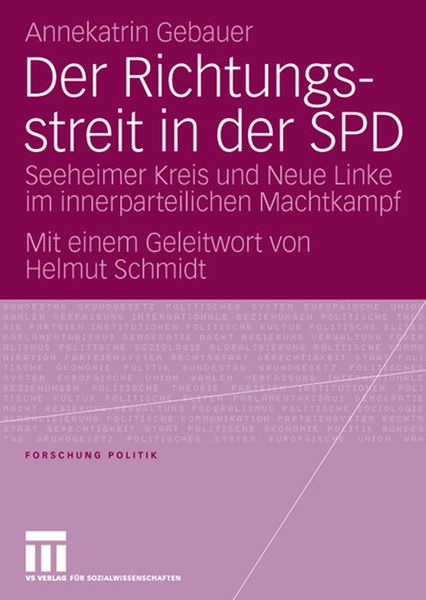 Produktbild: Der Richtungsstreit in der SPD