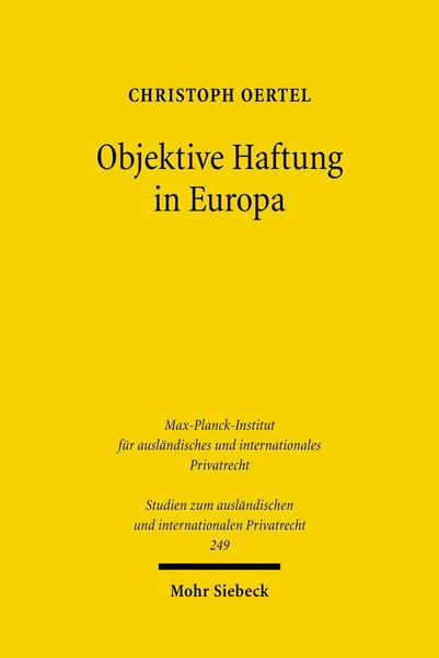 Produktbild: Objektive Haftung in Europa