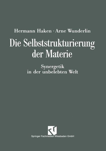 Produktbild: Die Selbststrukturierung der Materie