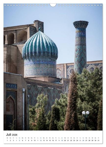Produktbild: Usbekistan - Faszinierende Architektur entlang der Seidenstra&szlig;e (Wandkalender 2026 DIN A3 hoch), CALVENDO Monatskalender