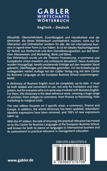 Produktbild: Commercial Dictionary / Wirtschaftsw&ouml;rterbuch