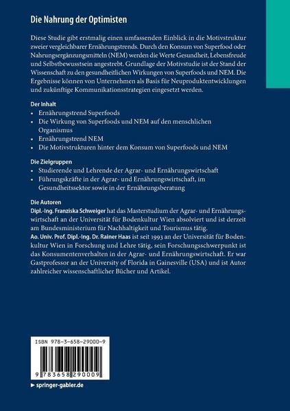 Produktbild: Die Nahrung der Optimisten