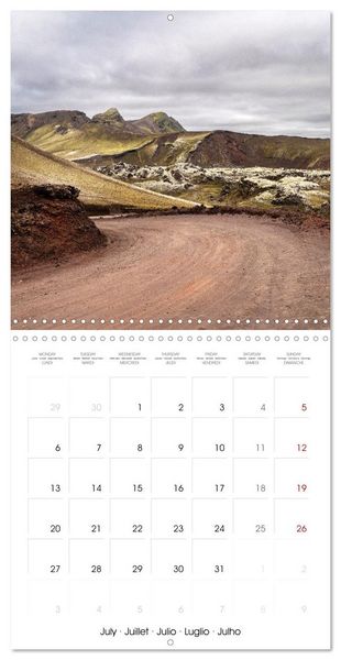 Produktbild: Iceland - Colorful Mountains (Wall Calendar 2026 12 &times; 12 Inch) CALVENDO 12 Month Wall Calendar