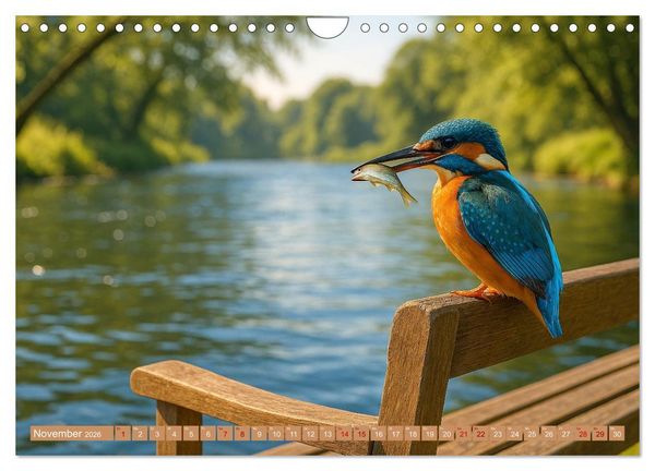 Produktbild: Eisvogeltr&auml;ume am Wasser (Wandkalender 2026 DIN A4 quer), CALVENDO Monatskalender