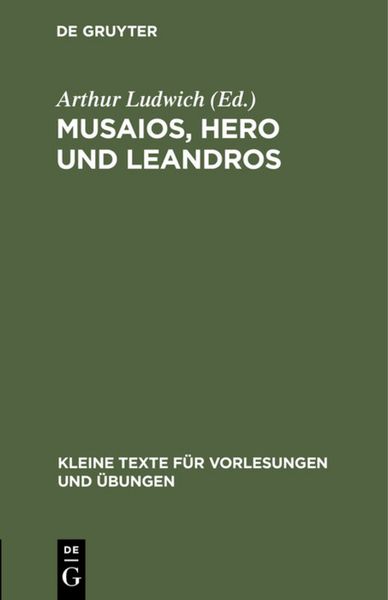 Produktbild: Musaios, Hero und Leandros