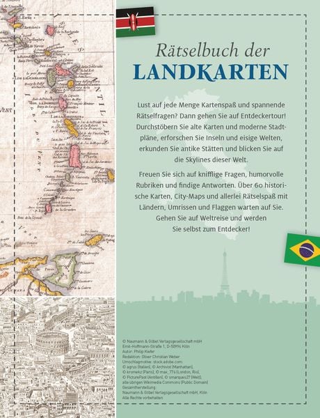 Produktbild: R&auml;tselbuch der Landkarten