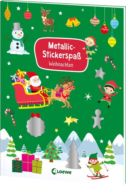 Produktbild: Metallic-Stickerspa&szlig; - Weihnachten