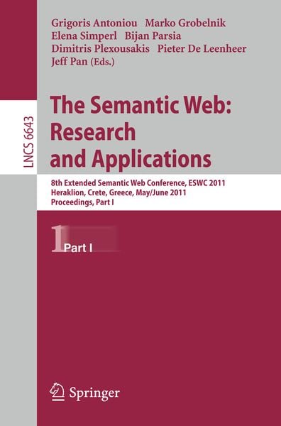 Produktbild: The Semantic Web: Research and Applications