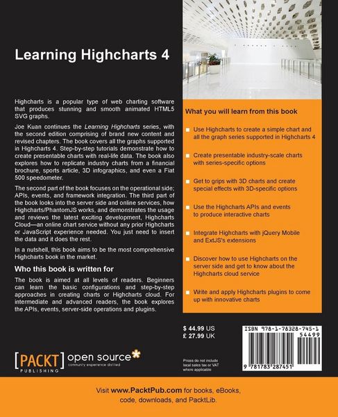 Produktbild: Learning Highcharts 4