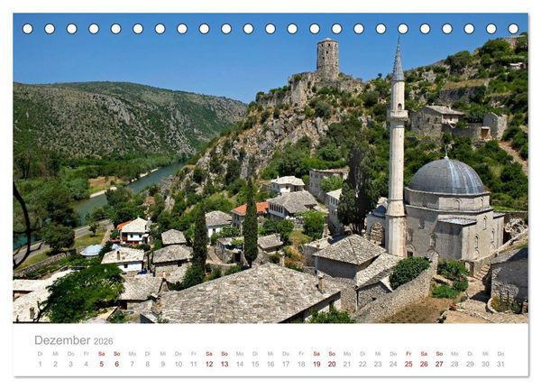 Produktbild: Kreuz und quer durch Bosnien-Herzegowina (Tischkalender 2026 DIN A5 quer), CALVENDO Monatskalender