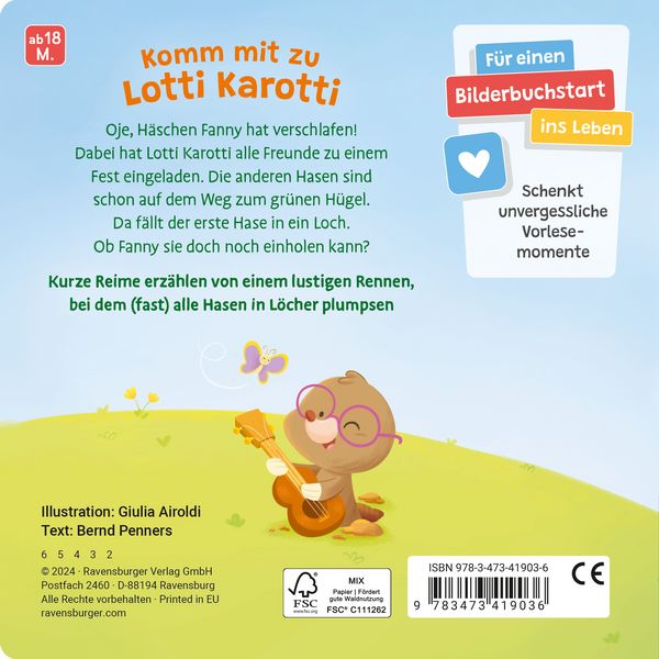 Produktbild: Mein erstes Lotti Karotti: Das lustige Hasenrennen