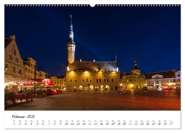 Produktbild: Tallinn Altstadt (hochwertiger Premium Wandkalender 2026 DIN A2 quer), Kunstdruck in Hochglanz