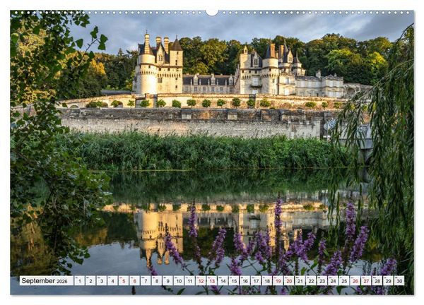 Produktbild: Die Schl&ouml;sser im Tal der Loire (hochwertiger Premium Wandkalender 2026 DIN A2 quer), Kunstdruck in Hochglanz