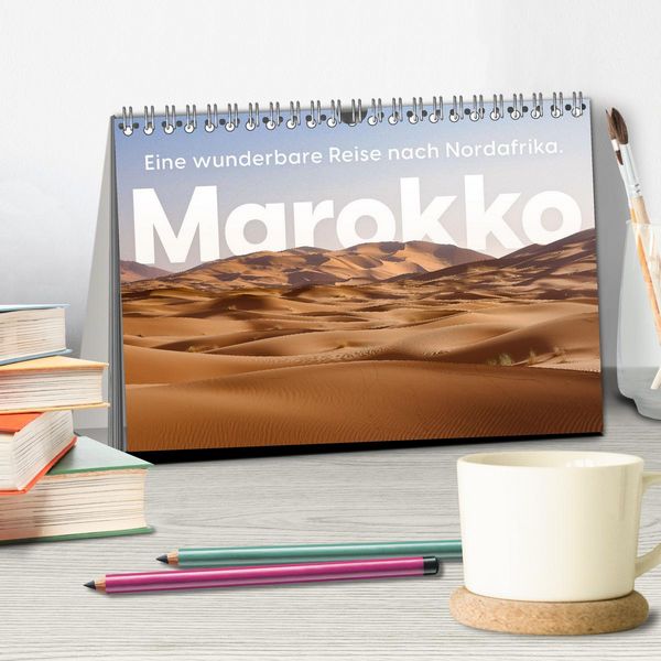 Produktbild: Marokko - Eine wunderbare Reise nach Nordafrika. (Tischkalender 2026 DIN A5 quer), CALVENDO Monatskalender