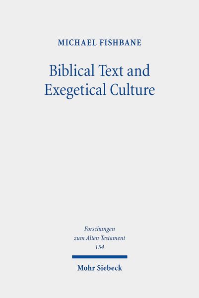 Produktbild: Biblical Text and Exegetical Culture
