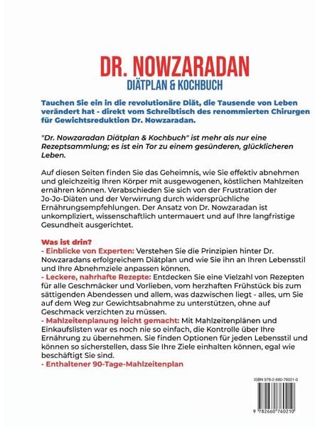 Produktbild: Dr. Nowzaradan Di&auml;tplan & Kochbuch