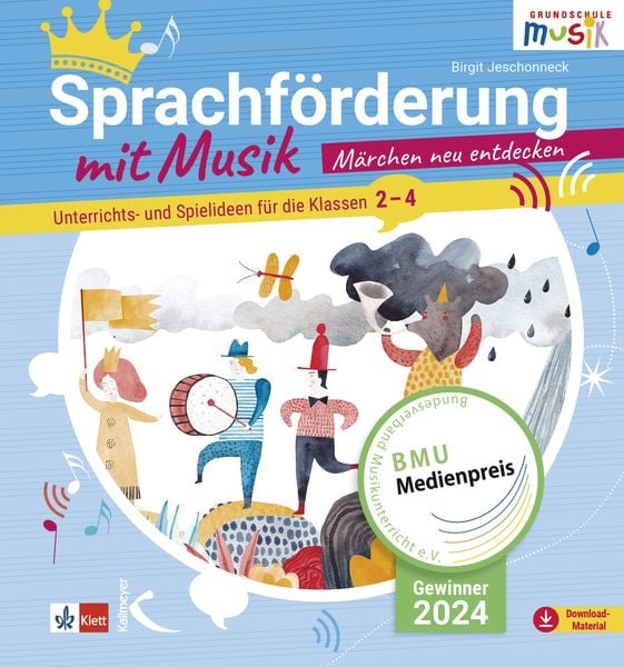 Produktbild: Sprachf&ouml;rderung mit Musik - M&auml;rchen neu entdecken (CD)