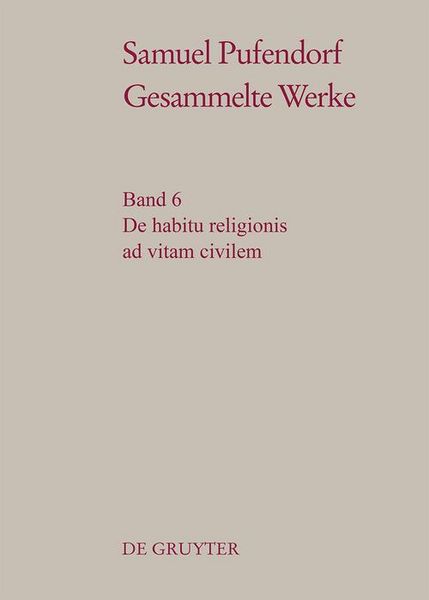 Produktbild: De habitu religionis ad vitam civilem