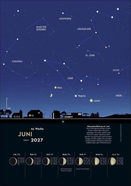 Produktbild: KOSMOS Himmelsjahr Wochen-Kulturkalender 2027 - Der Wandkalender f&uuml;r jede Woche