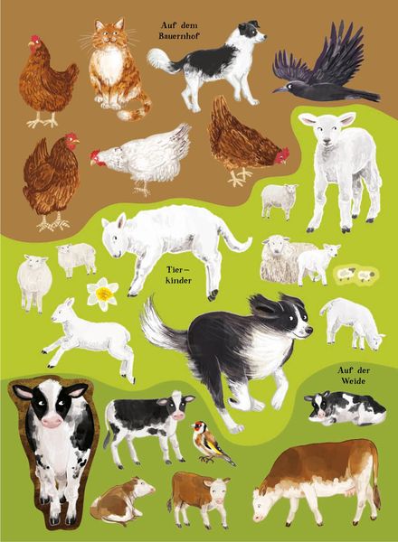 Produktbild: Mein Sach-Stickerbuch Natur &ndash; Bauernhoftiere