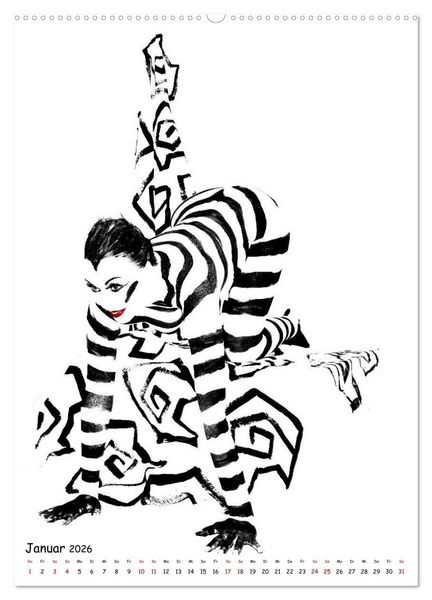 Produktbild: MEL Bodypainting von fru.ch (Wandkalender 2026 DIN A2 hoch), CALVENDO Monatskalender