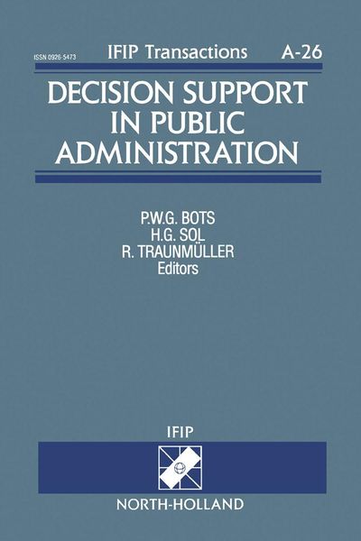 Produktbild: Decision Support in Public Administration