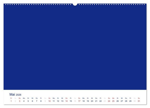 Produktbild: Farbiger Bastelkalender (Wandkalender 2026 DIN A2 quer), CALVENDO Monatskalender