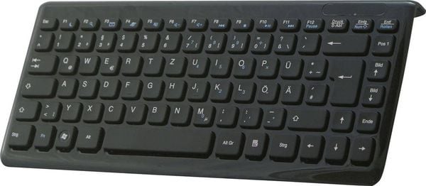 Perixx Periboard-407 USB Tastatur Deutsch, QWERTZ Schwarz