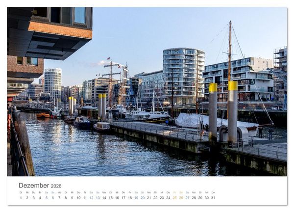 Produktbild: Die Elbmetropole Hamburg (hochwertiger Premium Wandkalender 2026 DIN A2 quer), Kunstdruck in Hochglanz