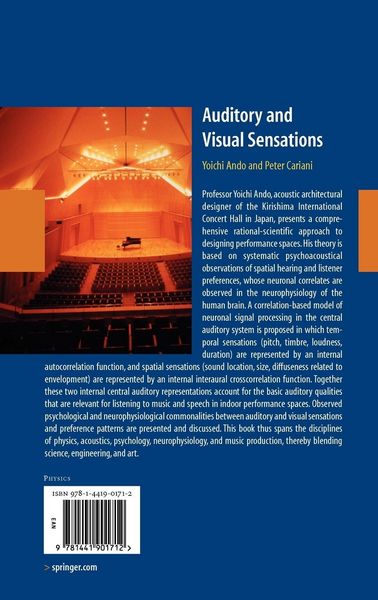 Produktbild: Auditory and Visual Sensations