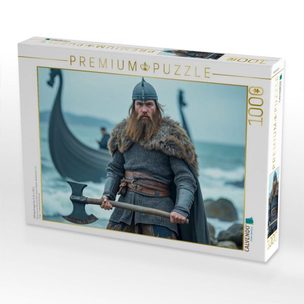 Produktbild: CALVENDO Puzzle Wikingerkrieger (ca. 9. Jh. n. Chr.) | 1000 Teile Lege-Gr&ouml;&szlig;e 64x48cm Foto-Puzzle f&uuml;r gl&uuml;ckliche Stunden