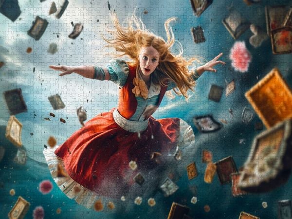 Produktbild: CALVENDO Puzzle Alice im Wunderland | 1000 Teile Lege-Gr&ouml;&szlig;e 64x48cm Foto-Puzzle f&uuml;r gl&uuml;ckliche Stunden