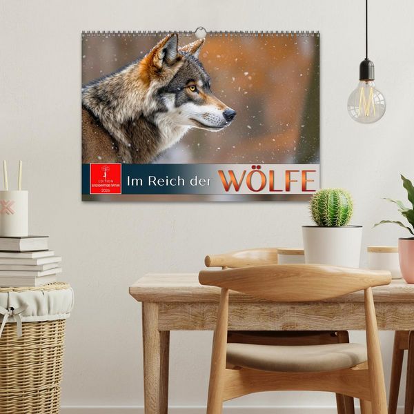 Produktbild: Im Reich der W&ouml;lfe (Wandkalender 2026 DIN A3 quer), CALVENDO Monatskalender