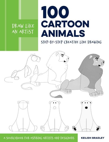 Produktbild: Draw Like an Artist: 100 Cartoon Animals