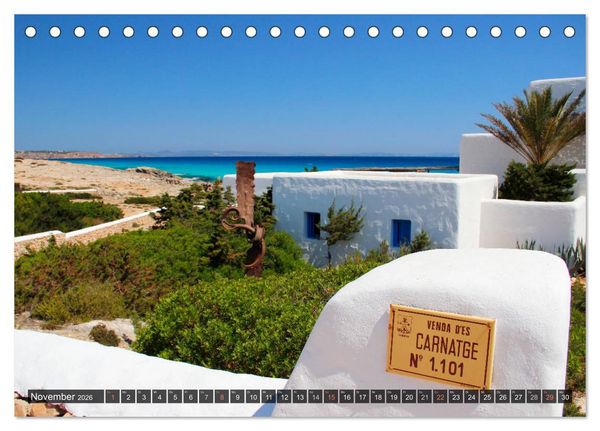 Produktbild: Formentera - Urlaub f&uuml;r die Seele (Tischkalender 2026 DIN A5 quer), CALVENDO Monatskalender