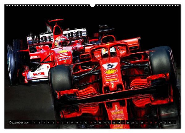 Produktbild: Deutsche in der Formel 1 (hochwertiger Premium Wandkalender 2026 DIN A2 quer), Kunstdruck in Hochglanz