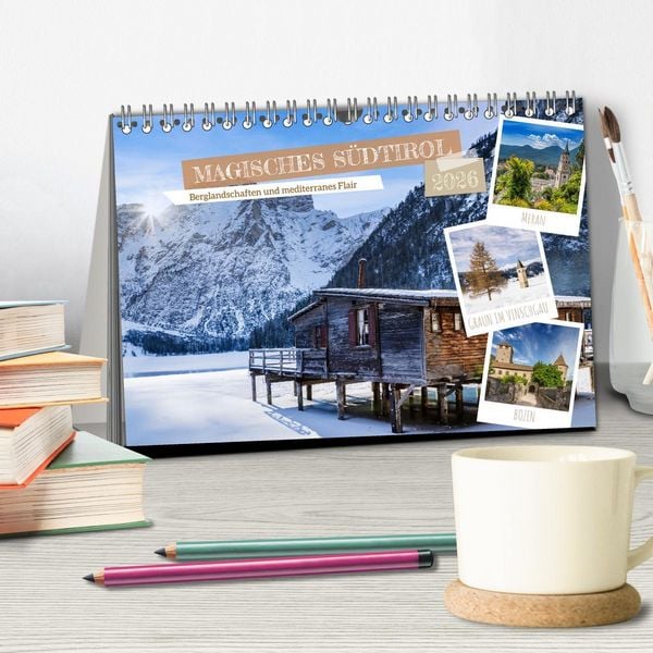 Produktbild: MAGISCHES S&Uuml;DTIROL (Tischkalender 2026 DIN A5 quer), CALVENDO Monatskalender