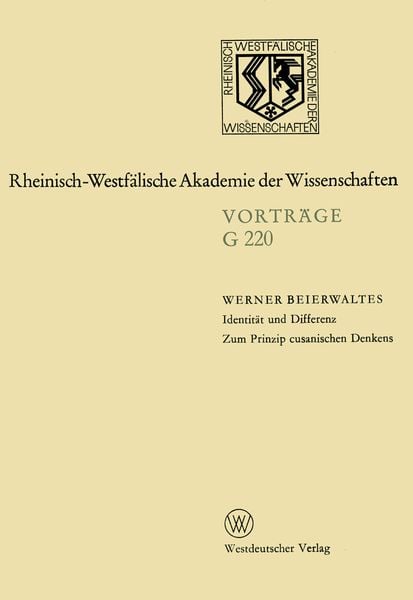 Produktbild: Identit&auml;t und Differenz. Zum Prinzip cusanischen Denkens
