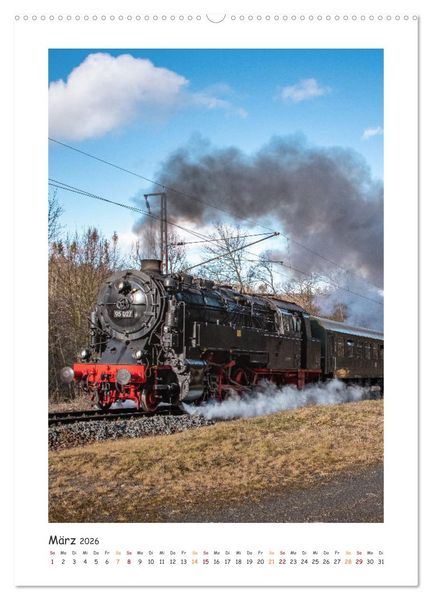 Produktbild: Faszination Museumsbahn (hochwertiger Premium Wandkalender 2026 DIN A2 hoch), Kunstdruck in Hochglanz