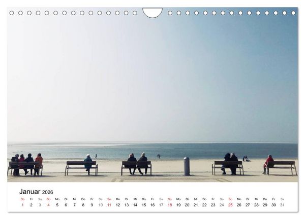 Produktbild: Borkum - Wo die Zeit still steht. (Wandkalender 2026 DIN A4 quer), CALVENDO Monatskalender