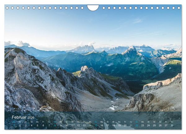 Produktbild: die dolomiten (Wandkalender 2026 DIN A4 quer), CALVENDO Monatskalender