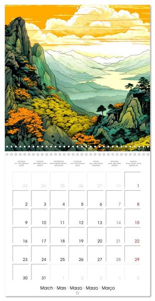 Produktbild: Japan Harmony (Wall Calendar 2026 12 &times; 12 Inch) CALVENDO 12 Month Wall Calendar