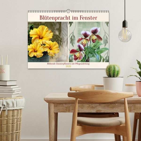 Produktbild: Bl&uuml;tenpracht am Fenster (Wandkalender 2026 DIN A3 quer), CALVENDO Monatskalender