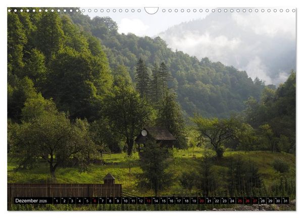Produktbild: Entlang der Wassertalbahn - Auf schmaler Spur im Norden Rum&auml;niens (Wandkalender 2026 DIN A3 quer), CALVENDO Monatskalender