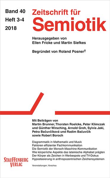 Produktbild: Zeitschrift f&uuml;r Semiotik 40