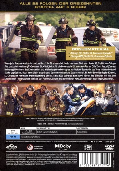 Produktbild: Chicago Fire - Staffel 13 [5 DVDs]