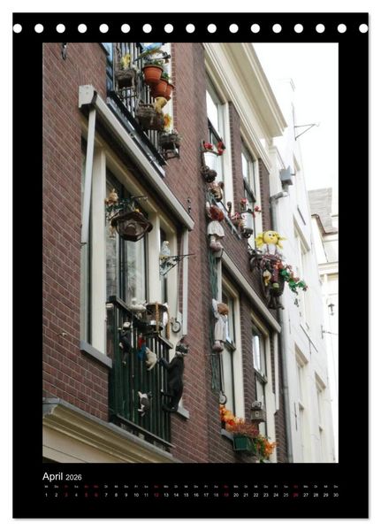 Produktbild: Amsterdam (Tischkalender 2026 DIN A5 hoch), CALVENDO Monatskalender