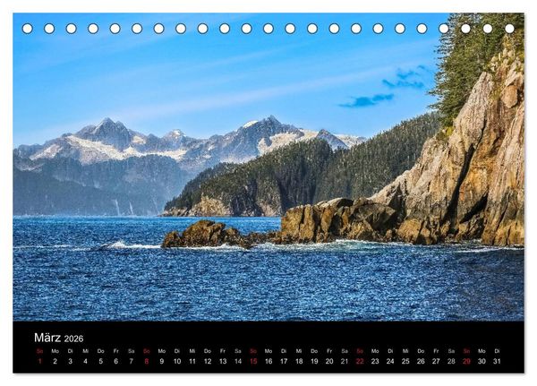 Produktbild: Alaska 2026 Wildes Land am Ende der Welt (Tischkalender 2026 DIN A5 quer), CALVENDO Monatskalender